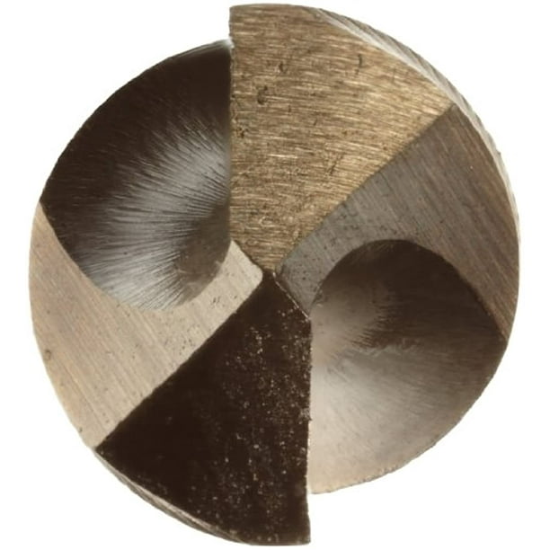 Pack of 1 Round Shank Cleveland 2133 Style Cobalt Steel Short Length Drill Bit Bronze Oxide 13/32 135 Degree Split Point 